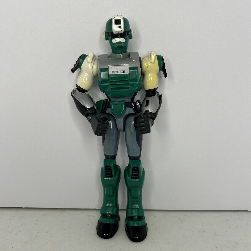 Vintage 1988 Toho Takara Zap Power Force Green Police Destron 8" Action Figure‎
